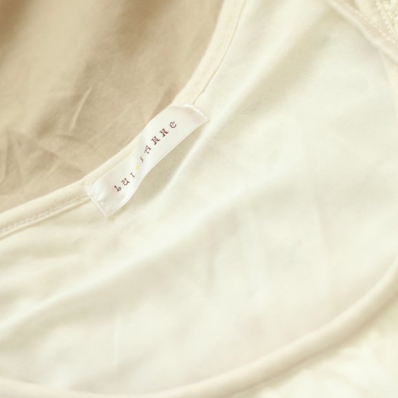 EUC Japanese Ivory Sleeveless Lace Blouse - Picture 3 of 8